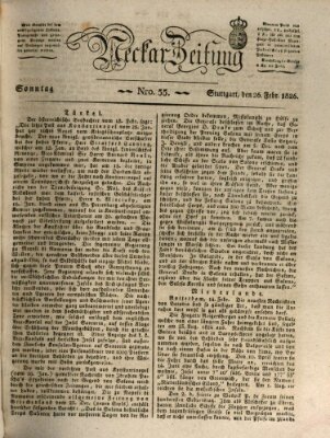 Neckar-Zeitung Sonntag 26. Februar 1826