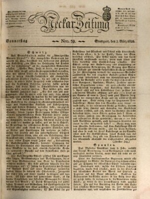 Neckar-Zeitung Donnerstag 2. März 1826