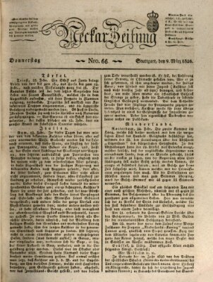 Neckar-Zeitung Donnerstag 9. März 1826