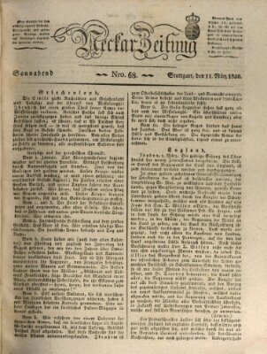 Neckar-Zeitung Samstag 11. März 1826