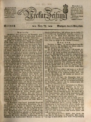 Neckar-Zeitung Mittwoch 15. März 1826