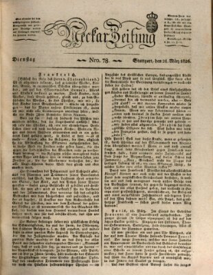 Neckar-Zeitung Dienstag 21. März 1826