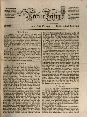 Neckar-Zeitung Freitag 7. April 1826