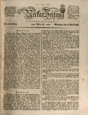 Neckar-Zeitung Donnerstag 13. April 1826