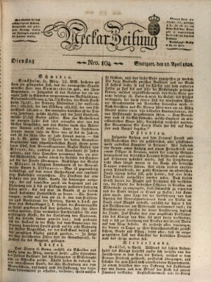 Neckar-Zeitung Dienstag 18. April 1826