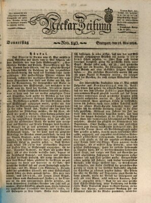 Neckar-Zeitung Donnerstag 25. Mai 1826