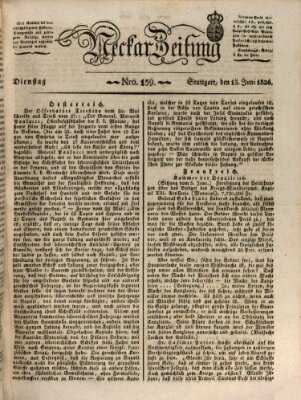 Neckar-Zeitung Dienstag 13. Juni 1826