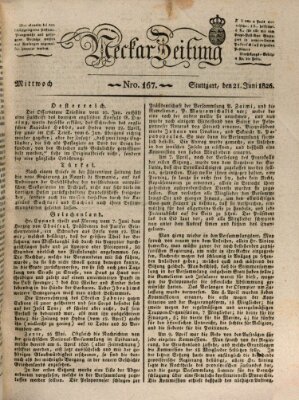 Neckar-Zeitung Mittwoch 21. Juni 1826