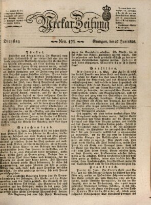 Neckar-Zeitung Dienstag 27. Juni 1826