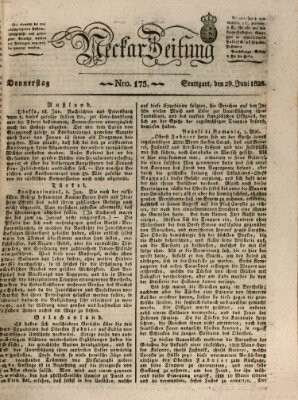 Neckar-Zeitung Donnerstag 29. Juni 1826