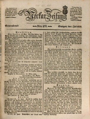 Neckar-Zeitung Samstag 1. Juli 1826