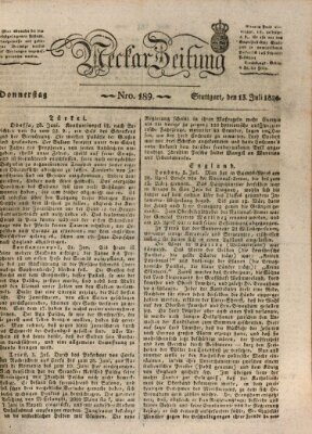 Neckar-Zeitung Donnerstag 13. Juli 1826