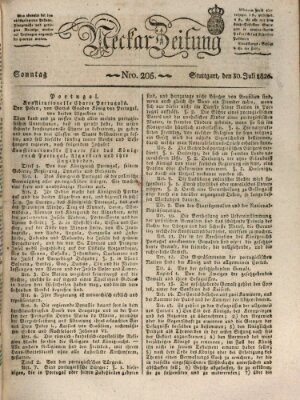 Neckar-Zeitung Sonntag 30. Juli 1826