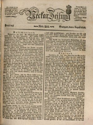 Neckar-Zeitung Freitag 4. August 1826