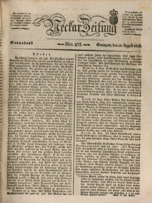 Neckar-Zeitung Samstag 26. August 1826