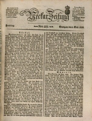 Neckar-Zeitung Freitag 1. September 1826