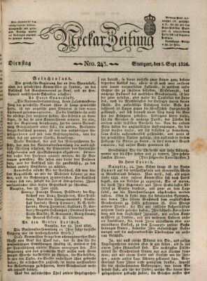 Neckar-Zeitung Dienstag 5. September 1826