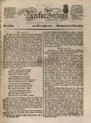 Neckar-Zeitung Dienstag 12. September 1826
