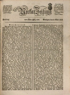 Neckar-Zeitung Freitag 15. September 1826