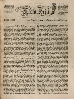 Neckar-Zeitung Samstag 23. September 1826