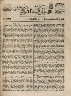 Neckar-Zeitung Sonntag 24. September 1826