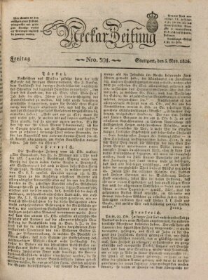 Neckar-Zeitung Freitag 3. November 1826