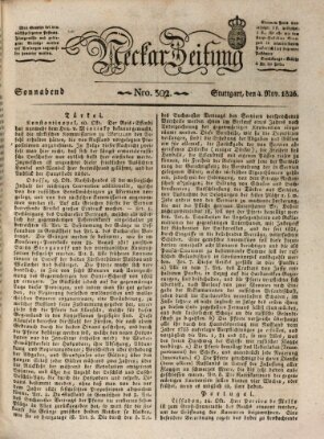 Neckar-Zeitung Samstag 4. November 1826