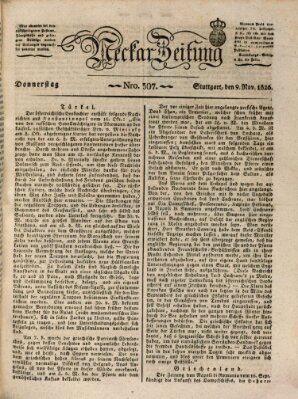 Neckar-Zeitung Donnerstag 9. November 1826