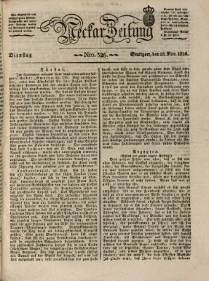 Neckar-Zeitung Dienstag 28. November 1826