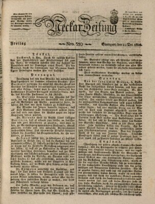 Neckar-Zeitung Freitag 22. Dezember 1826