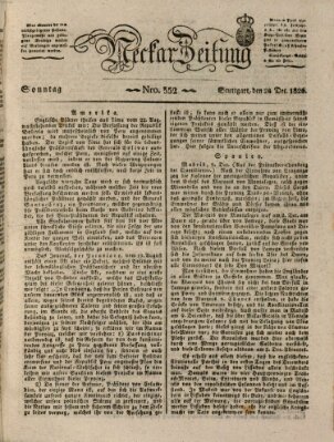 Neckar-Zeitung Sonntag 24. Dezember 1826