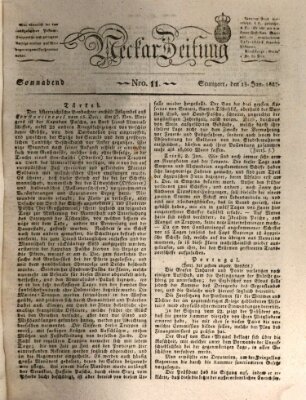 Neckar-Zeitung Samstag 13. Januar 1827