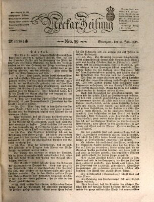 Neckar-Zeitung Mittwoch 31. Januar 1827