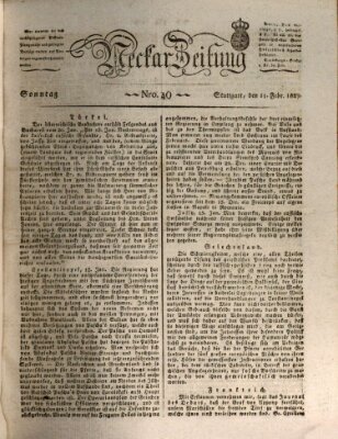 Neckar-Zeitung Sonntag 11. Februar 1827