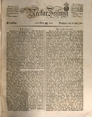 Neckar-Zeitung Dienstag 13. Februar 1827