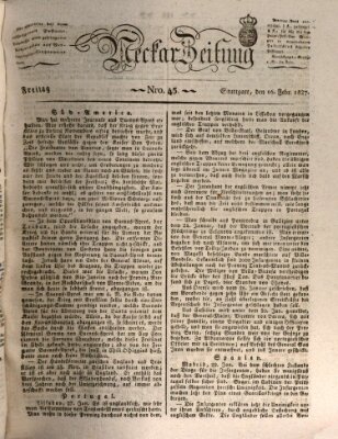 Neckar-Zeitung Freitag 16. Februar 1827