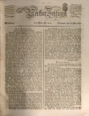 Neckar-Zeitung Montag 26. Februar 1827