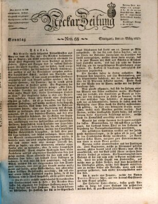 Neckar-Zeitung Sonntag 11. März 1827