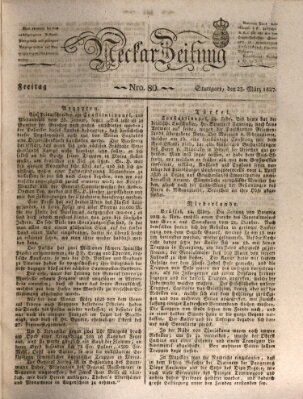 Neckar-Zeitung Freitag 23. März 1827