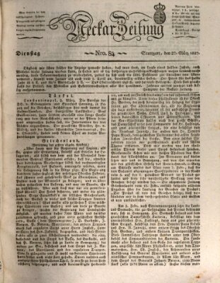 Neckar-Zeitung Dienstag 27. März 1827