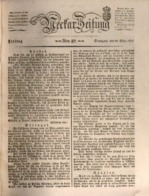 Neckar-Zeitung Freitag 30. März 1827