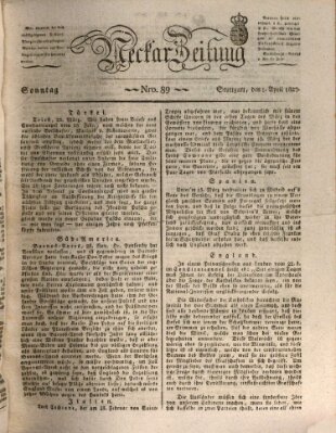 Neckar-Zeitung Sonntag 1. April 1827