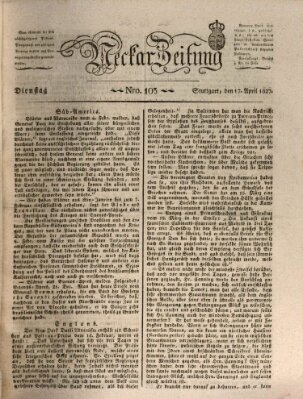 Neckar-Zeitung Dienstag 17. April 1827