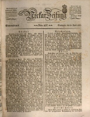 Neckar-Zeitung Samstag 21. April 1827