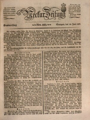 Neckar-Zeitung Donnerstag 14. Juni 1827