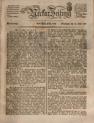 Neckar-Zeitung Sonntag 24. Juni 1827