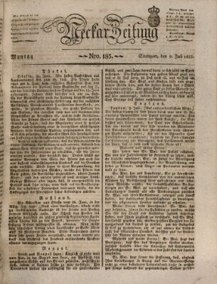 Neckar-Zeitung Montag 9. Juli 1827