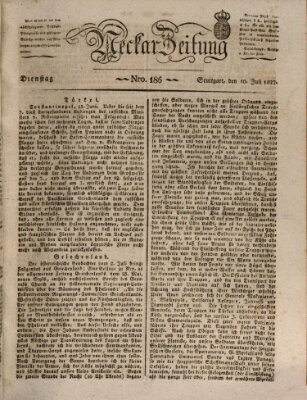 Neckar-Zeitung Dienstag 10. Juli 1827