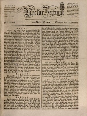 Neckar-Zeitung Mittwoch 11. Juli 1827