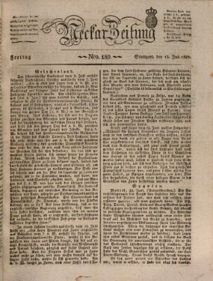Neckar-Zeitung Freitag 13. Juli 1827